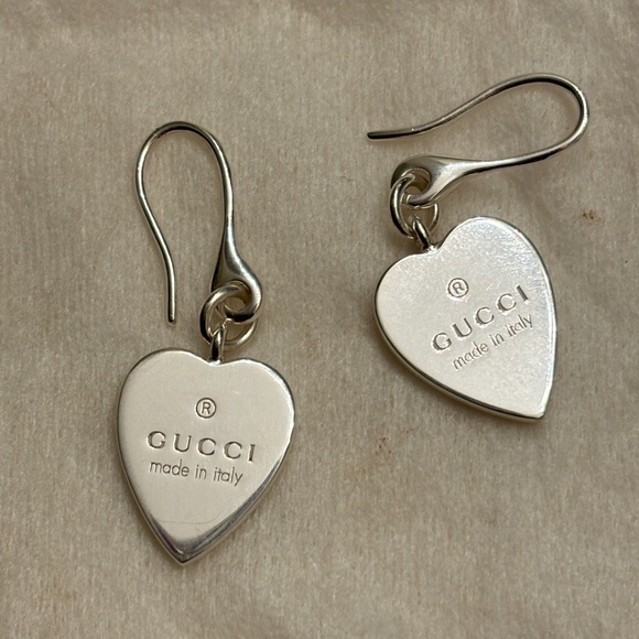 Gucci Heart Earrings with bag and box - Picture 7 of 8